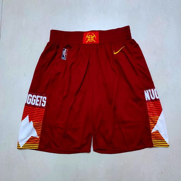 Denver Nuggets Red City Basketball Shorts