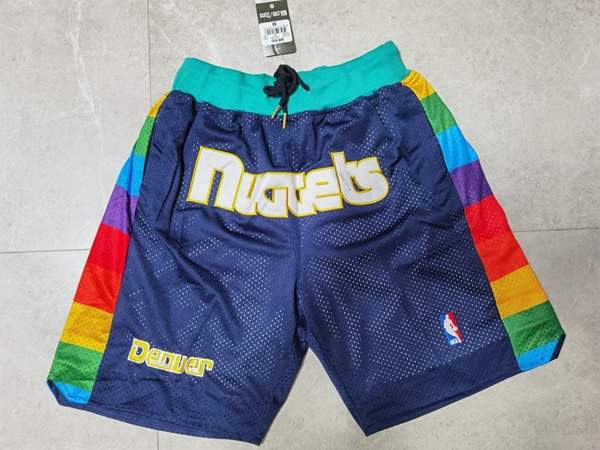 Denver Nuggets Just Don Dark Blue NBA Shorts