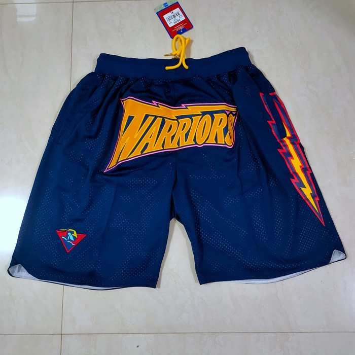 Golden State Warriors Just Don Dark Blue NBA Shorts 02