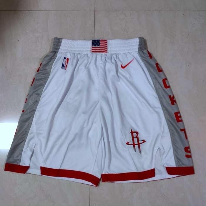 Houston Rockets White City NBA Shorts
