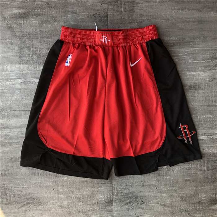 Houston Rockets Red NBA Shorts 02