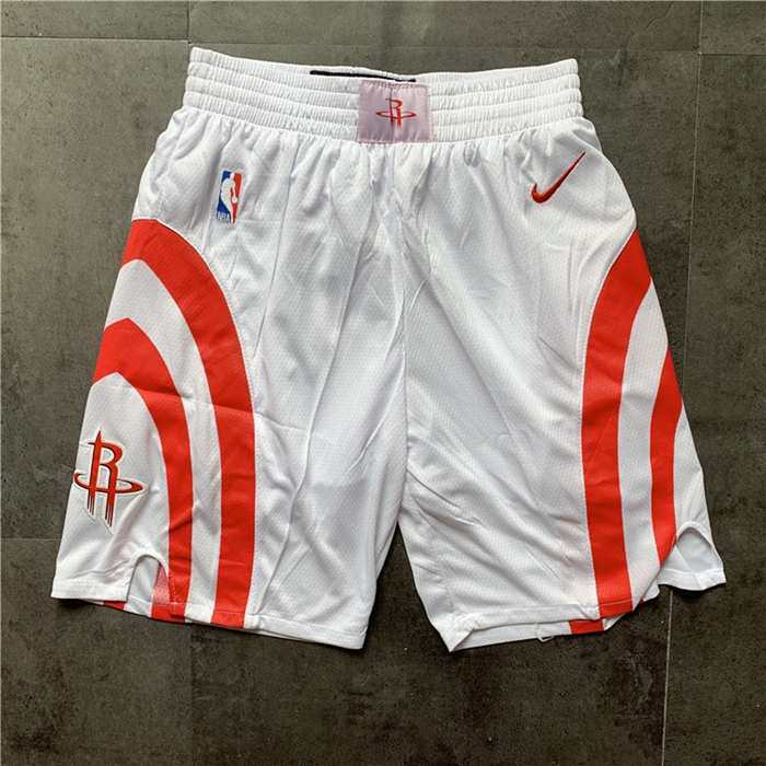 Houston Rockets White NBA Shorts