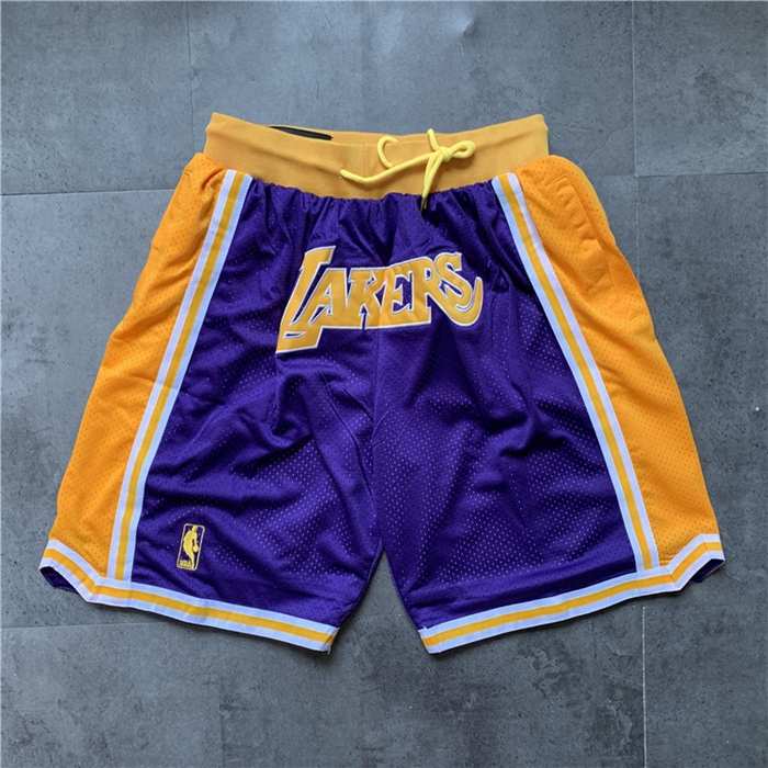 Los Angeles Lakers Just Don Purple NBA Shorts