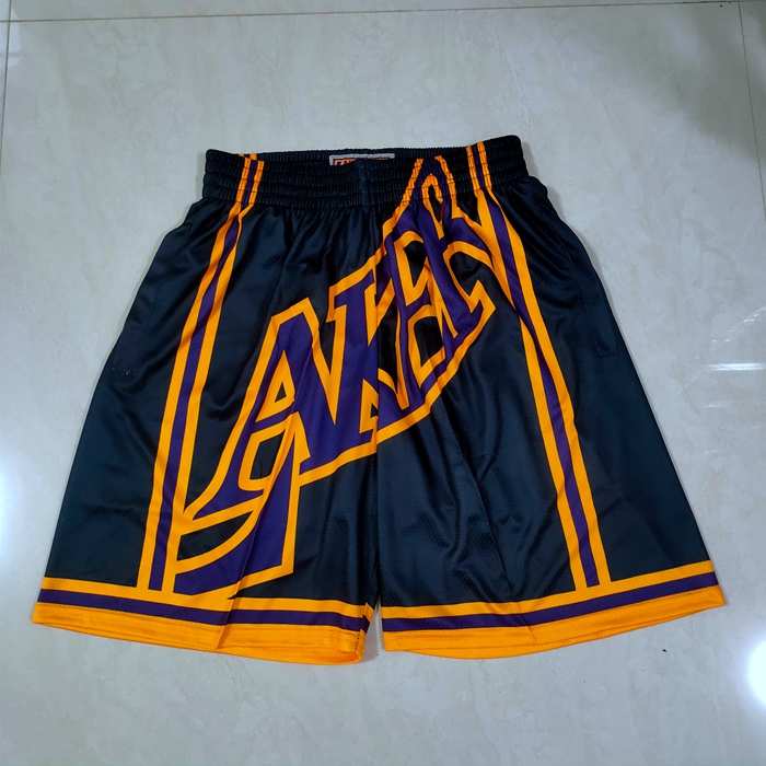 Los Angeles Lakers Mitchell&Ness Black NBA Shorts