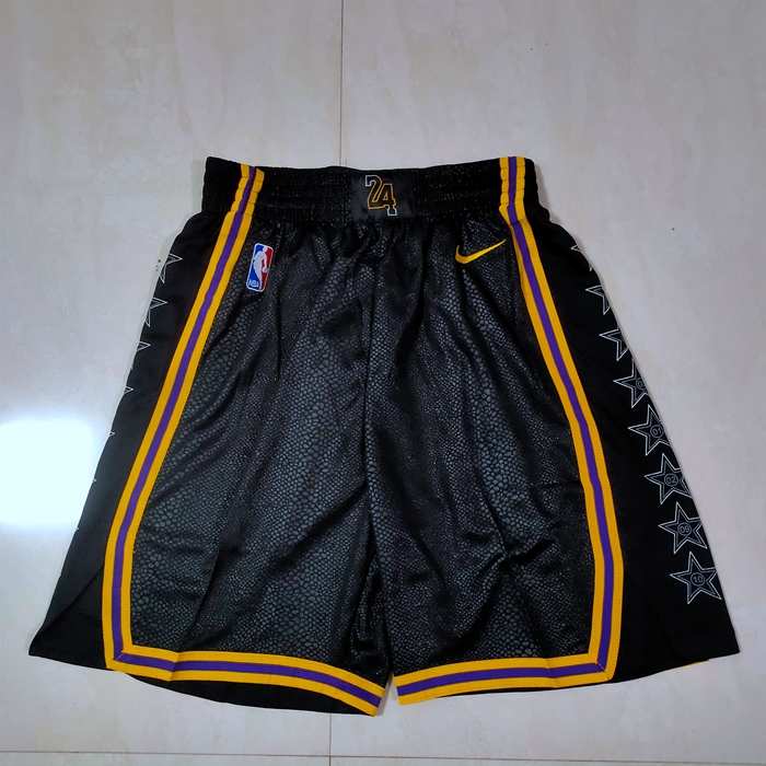 Los Angeles Lakers Black City NBA Shorts