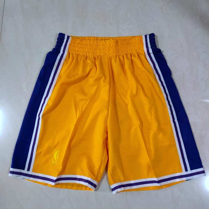 Los Angeles Lakers Yellow Classics NBA Shorts