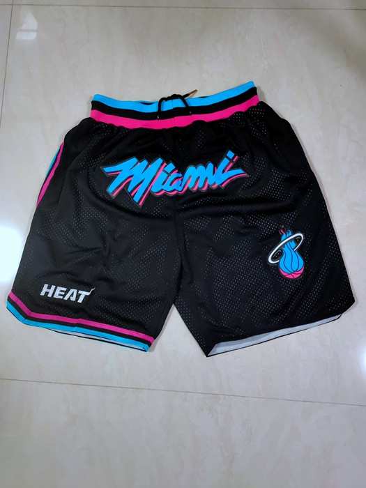 Miami Heat Just Don Black City NBA Shorts
