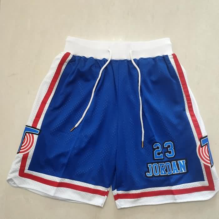 Movie Space Jam Just Don #23 Blue Basketball Shorts