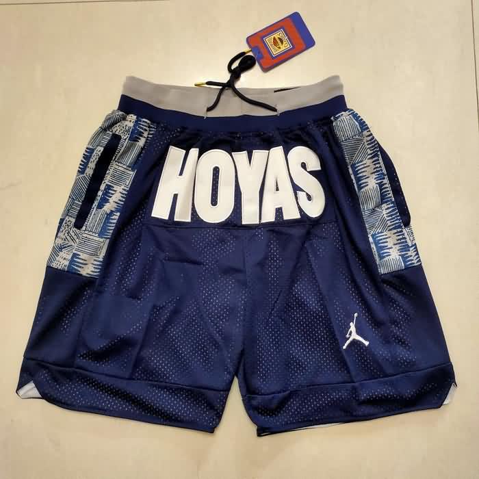 Georgetown Hoyas Just Don Dark Blue NCAA Shorts