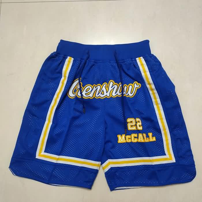 High School MCCALL Just Don Blue NCAA Shorts