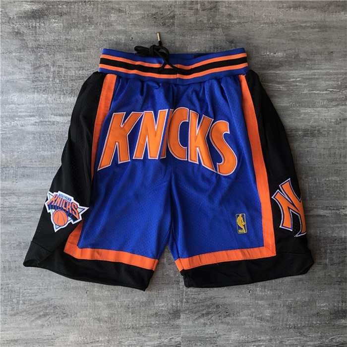 New York Knicks Just Don Blue NBA Shorts