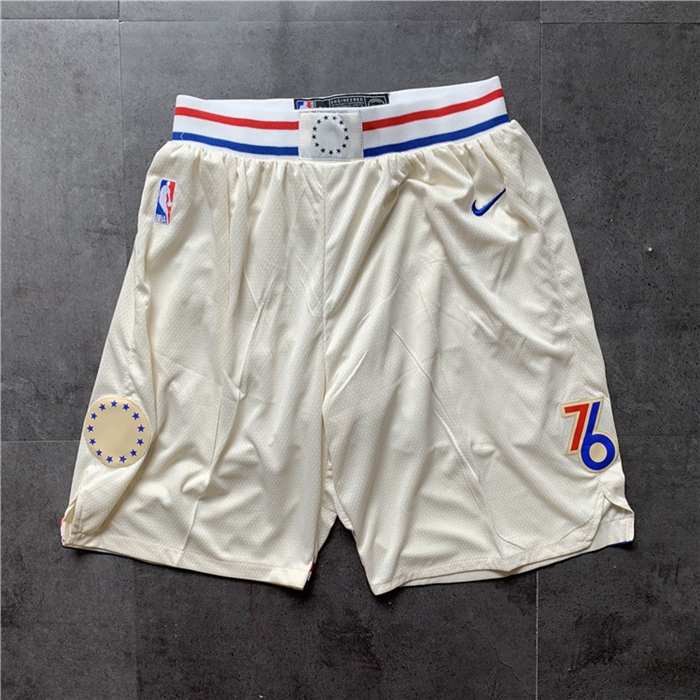 Philadelphia 76ers White City NBA Shorts