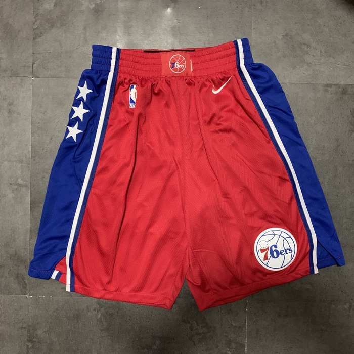 Philadelphia 76ers Red NBA Shorts