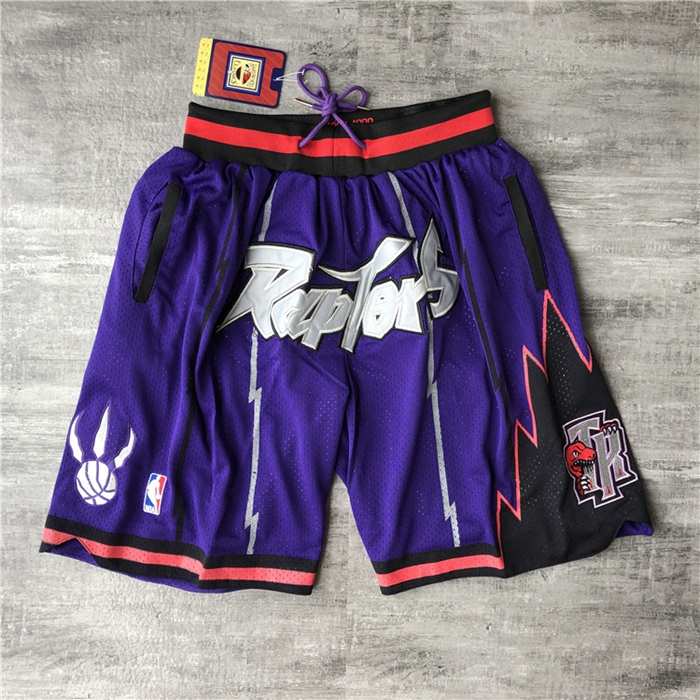 Toronto Raptors Just Don Purple NBA Shorts