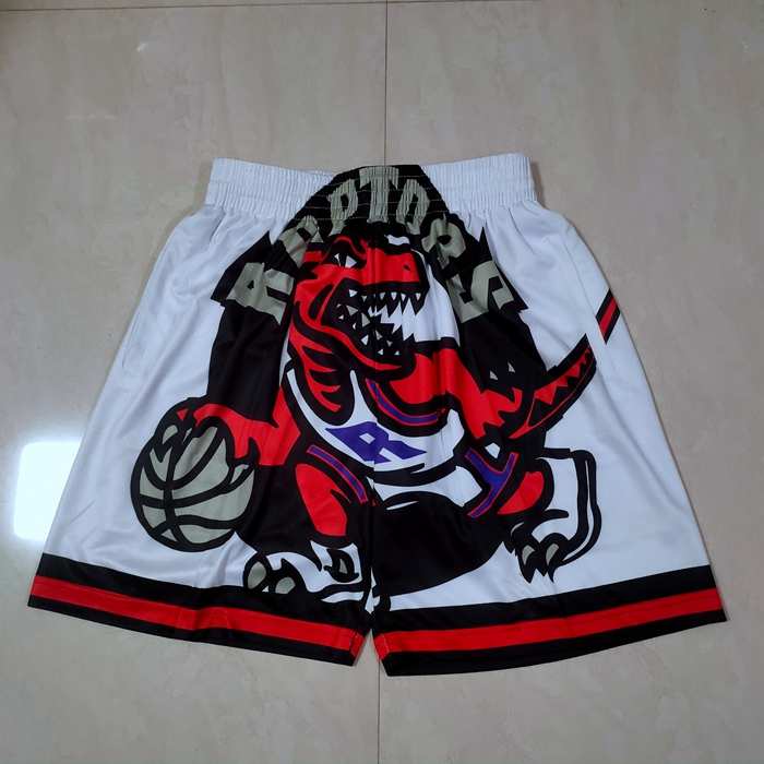 Toronto Raptors Mitchell&Ness White NBA Shorts