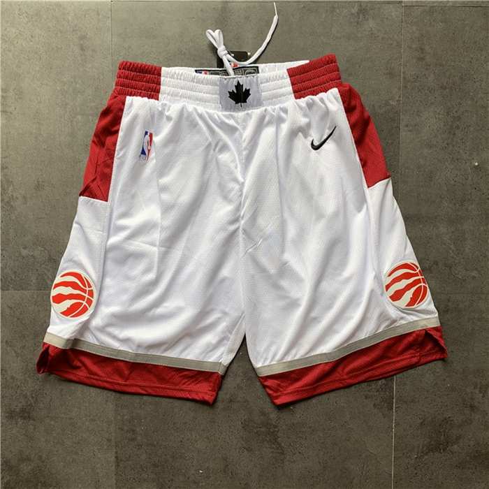 Toronto Raptors White NBA Shorts 02