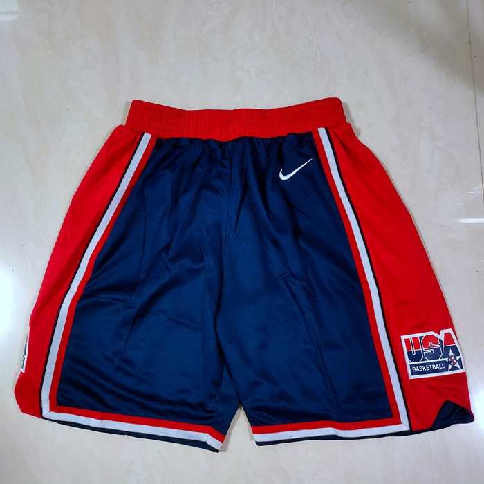 USA Dark Blue NBA Shorts 02