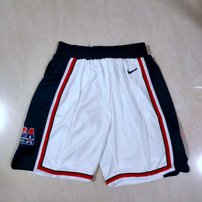 USA White NBA Shorts 02