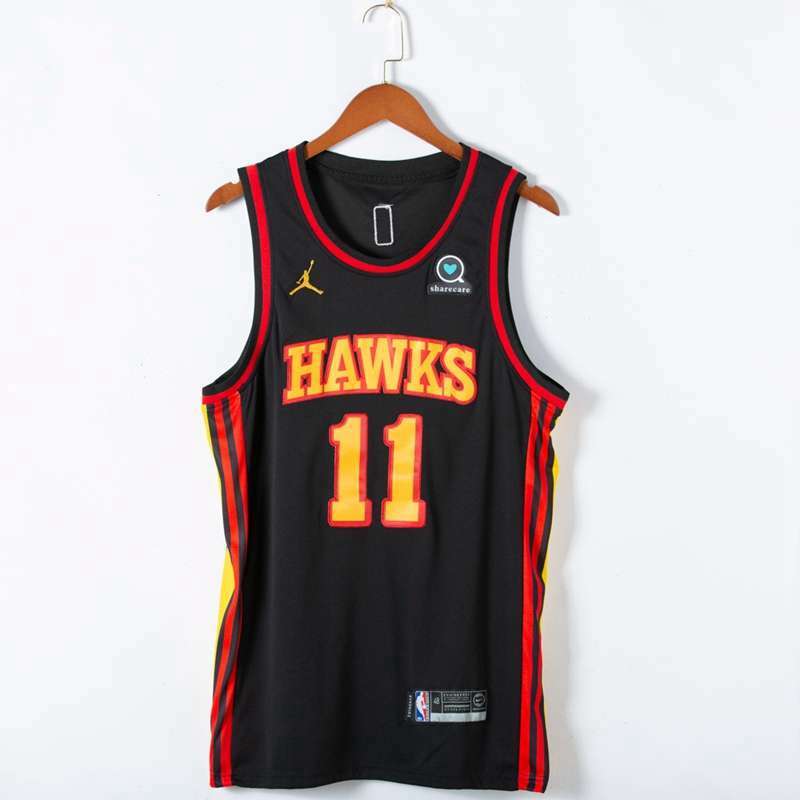 Atlanta Hawks 20/21 Black #11 YOUNG AJ Basketball Jersey (Stitched)
