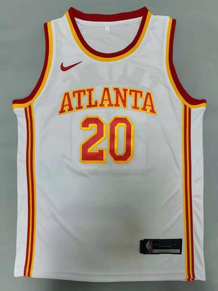 20/21 Atlanta Hawks White #20 COLLINS Basketball Jersey (Stitched)