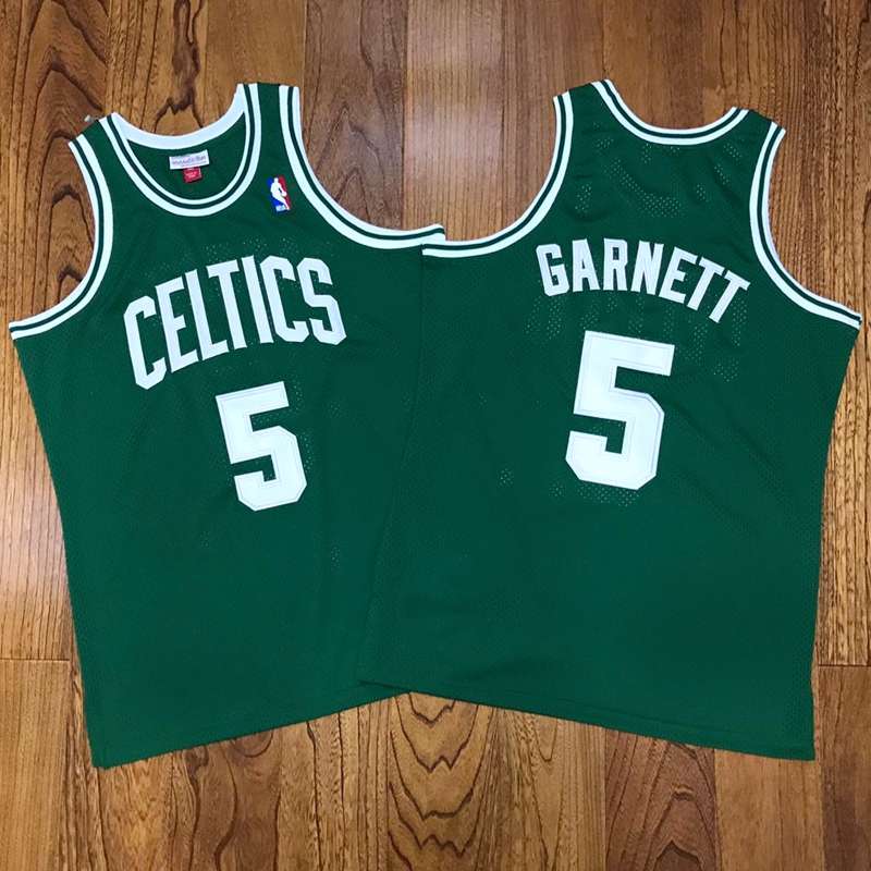 Boston Celtics 2007/08 Green #5 GARNETT Classics Basketball Jersey (Closely Stitched)