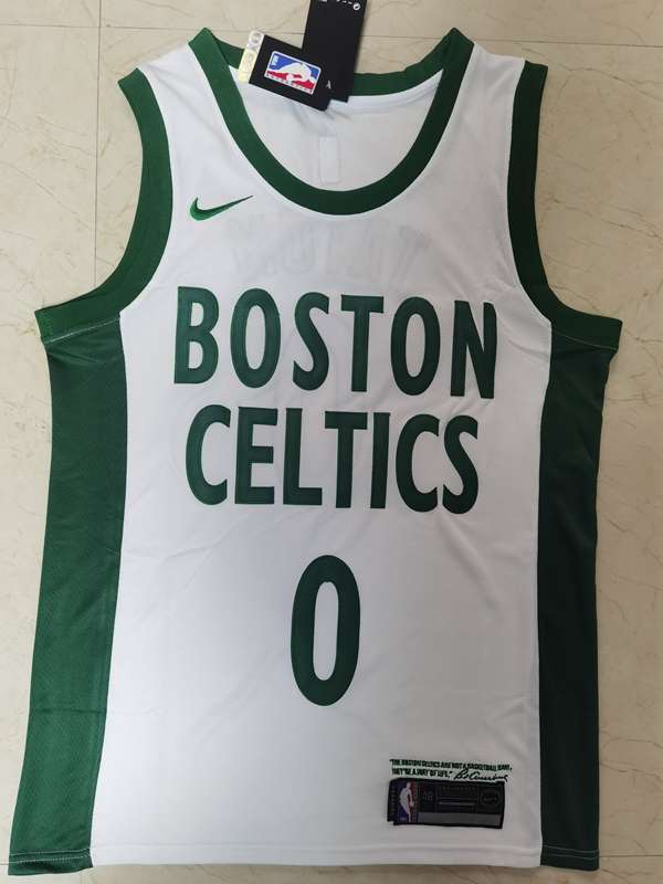 Boston Celtics 20/21 White #0 TATUM City Basketball Jersey (Stitched)