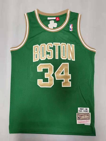 Boston Celtics 2007/08 Green #34 PIERCE Classics Basketball Jersey 02 (Stitched)