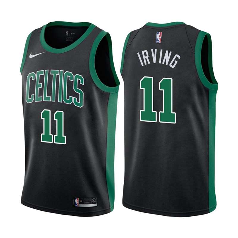 Boston Celtics Black #11 IRVING Basketball Jersey (Stitched)