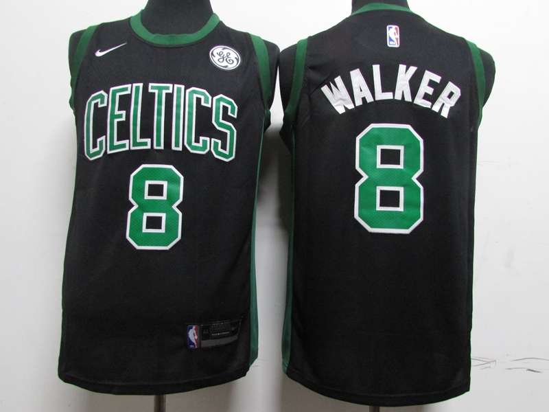 Boston Celtics Black #8 WALKER Basketball Jersey (Stitched)