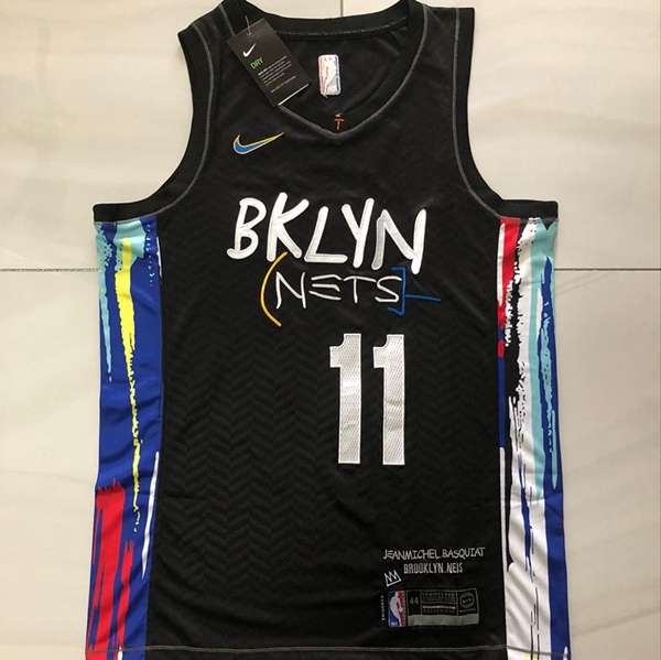 Brooklyn Nets 20/21 Black #11 IRVING City Basketball Jersey (Closely Stitched)