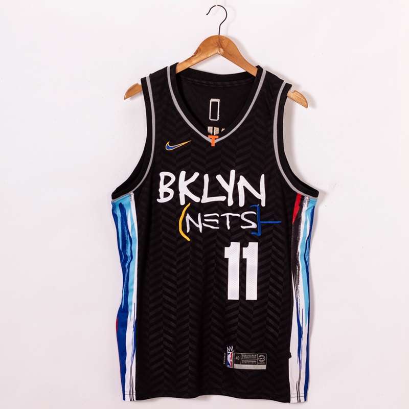 Brooklyn Nets 20/21 Black #11 IRVING City Basketball Jersey (Stitched)