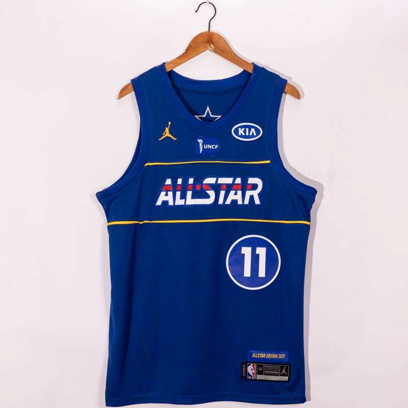 Brooklyn Nets 20/21 Blue #11 IRVING ALL-STAR Basketball Jersey (Stitched)