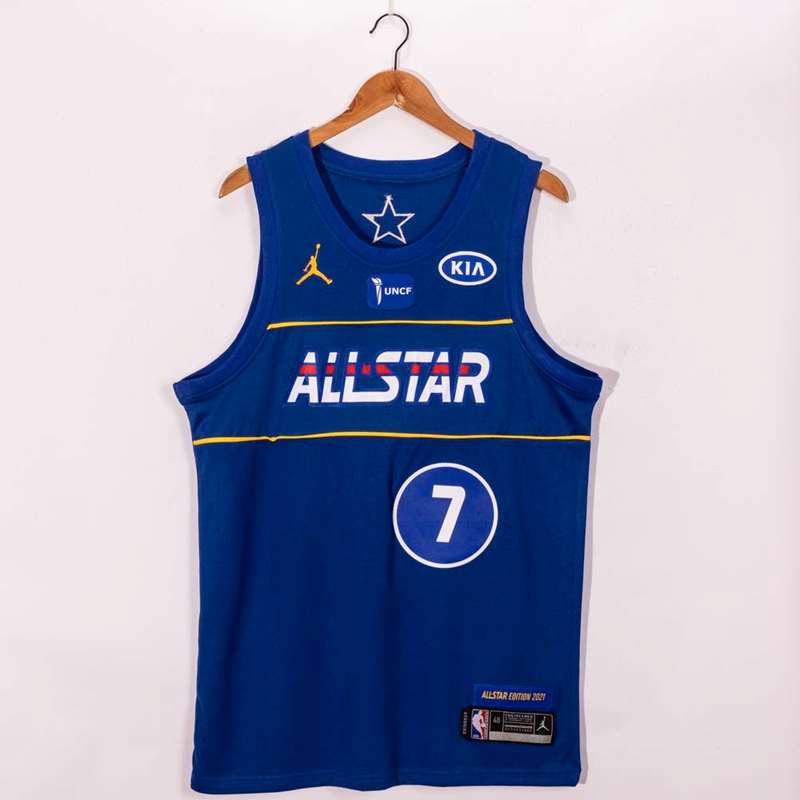 Brooklyn Nets 20/21 Blue #7 DURANT ALL-STAR Basketball Jersey (Stitched)