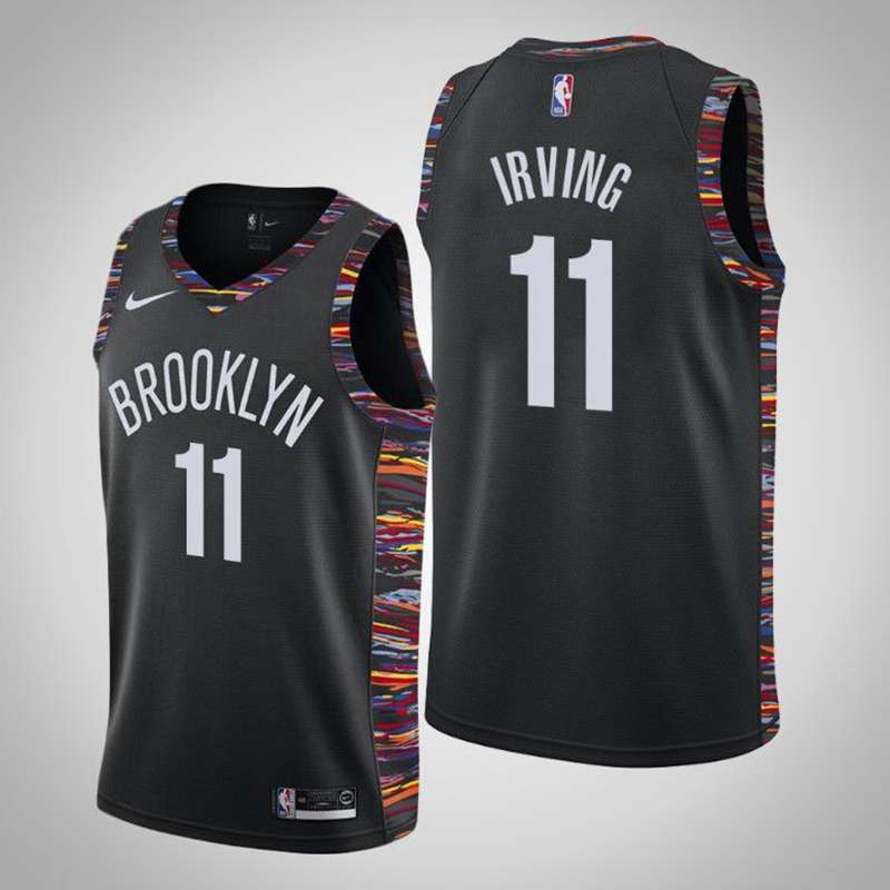 Brooklyn Nets 2020 Black #11 IRVING City Basketball Jersey (Stitched)