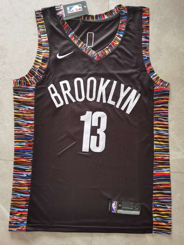 Brooklyn Nets 2020 Black #13 HARDEN City Basketball Jersey (Stitched)