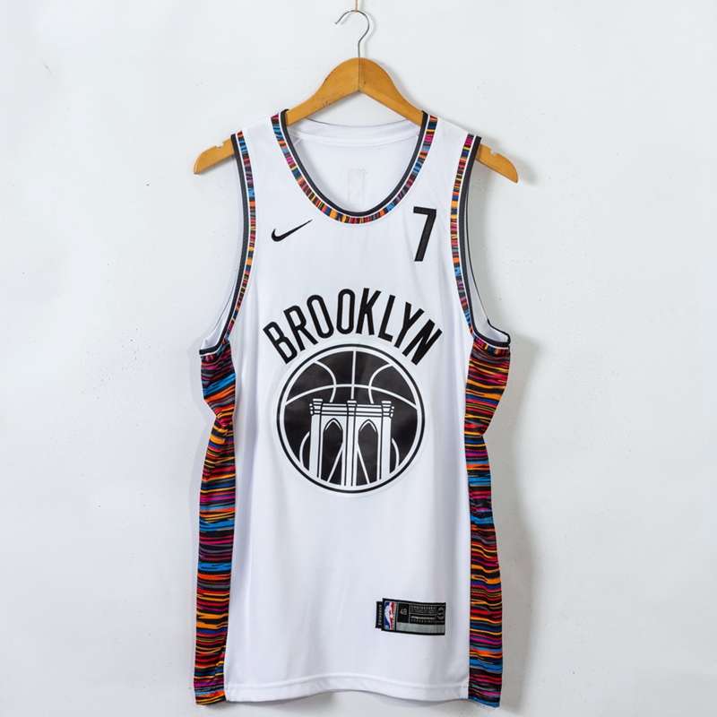 Brooklyn Nets 2020 White #7 DURANT City Basketball Jersey 03 (Stitched)