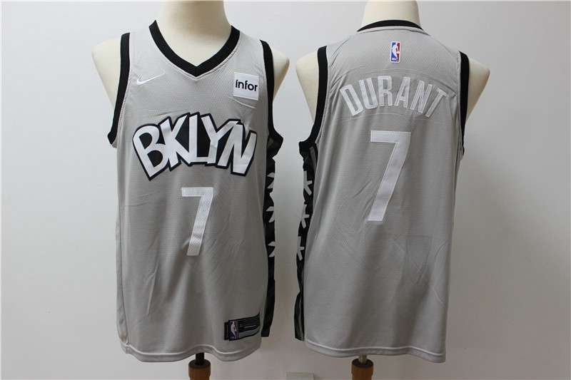 Brooklyn Nets 2020 Grey #7 DURANT Basketball Jersey (Stitched)