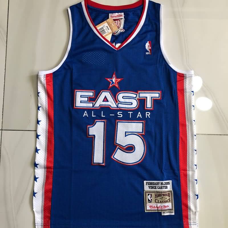 Brooklyn Nets 2005 Dark Blue #15 CARTER ALL-STAR Classics Basketball Jersey (Closely Stitched)