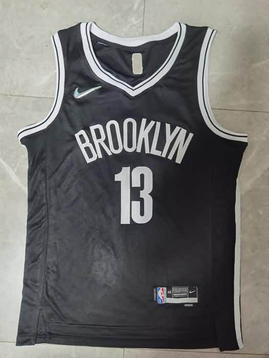 Brooklyn Nets 21/22 Black #13 HARDEN Basketball Jersey (Stitched)