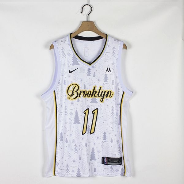 Brooklyn Nets White #11 IRVING Basketball Jersey (Stitched) 02