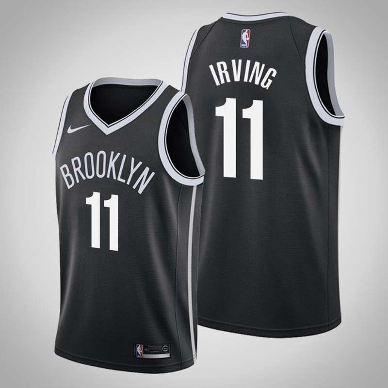 Brooklyn Nets Black #11 IRVING Basketball Jersey (Stitched)
