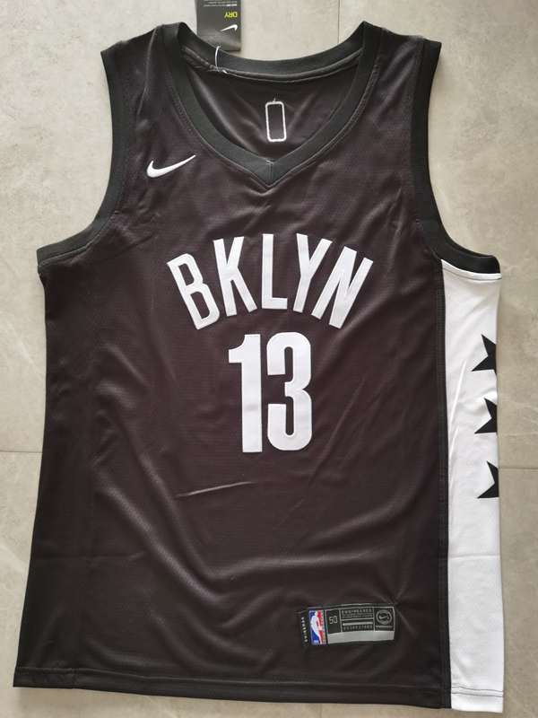 Brooklyn Nets Black #13 HARDEN Basketball Jersey (Stitched)