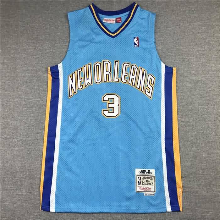 Charlotte Hornets 2005/06 Blue #3 PAUL Classics Basketball Jersey (Stitched)