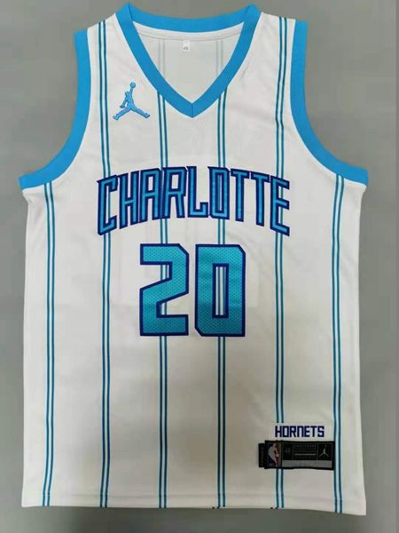 20/21 Charlotte Hornets White #20 HAYWARD AJ Basketball Jersey (Stitched)