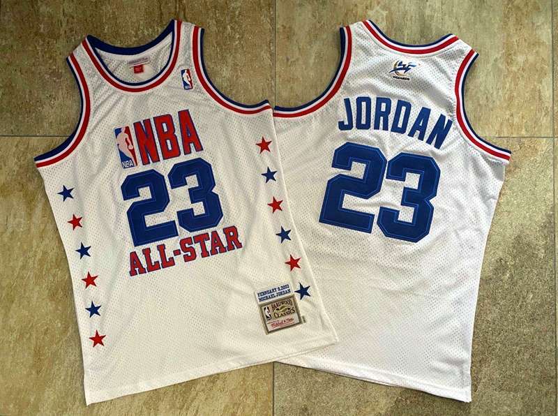 Chicago Bulls 2003 White #23 JORDAN ALL-STAR Classics Basketball Jersey (Closely Stitched)