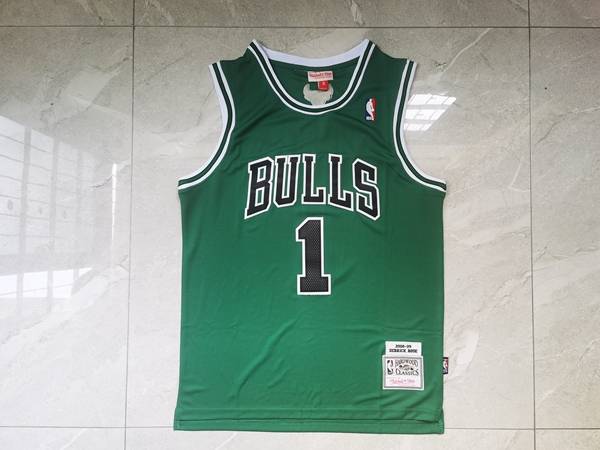 Chicago Bulls 2008/09 Green #1 ROSE Classics Basketball Jersey (Stitched)