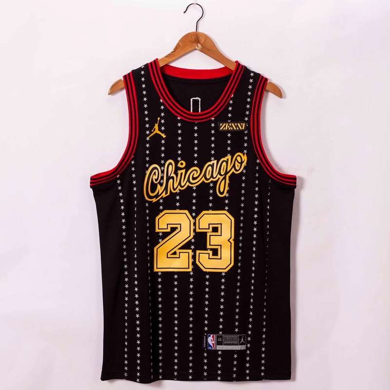 Chicago Bulls 20/21 Black #23 JORDAN AJ Basketball Jersey (Stitched)