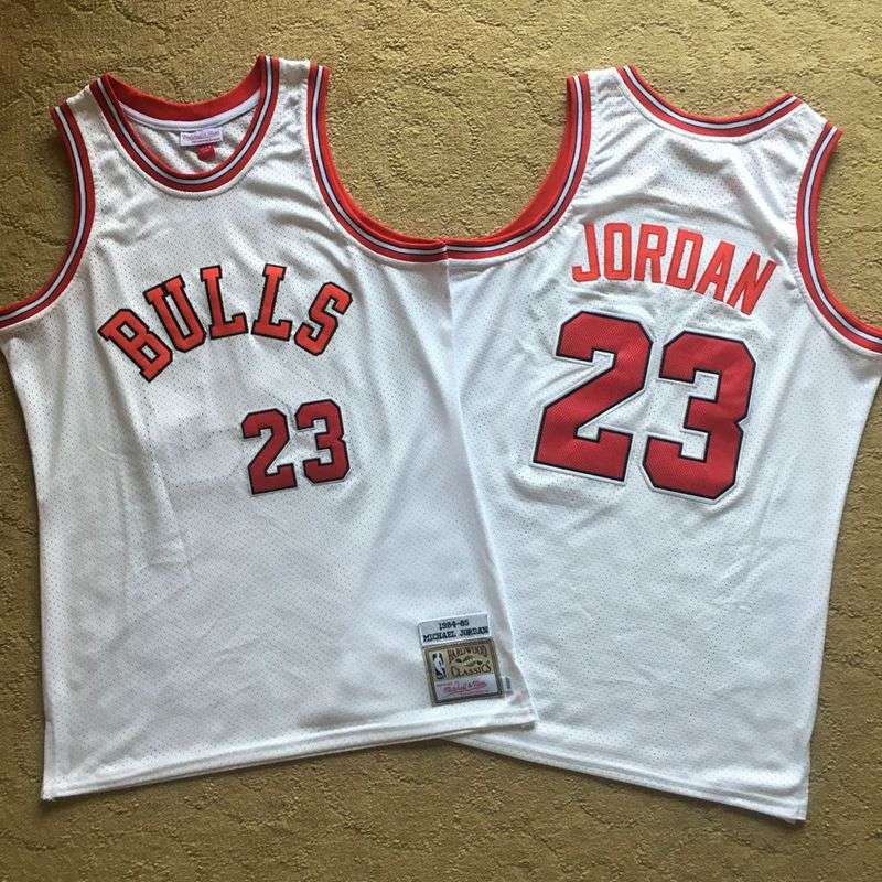 Chicago Bulls 1984/85 White #23 JORDAN Classics Basketball Jersey (Closely Stitched)