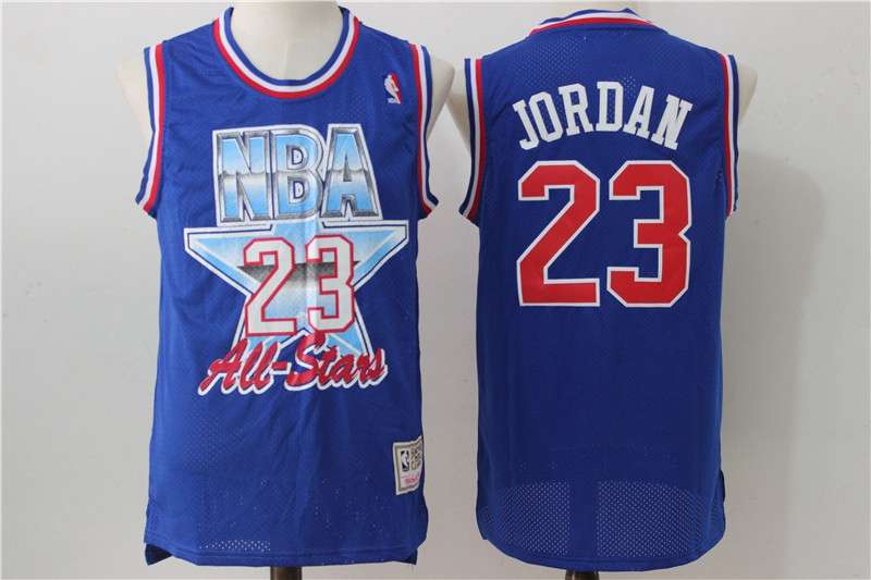 Chicago Bulls 1993 Blue #23 JORDAN ALL-STAR Classics Basketball Jersey (Stitched)