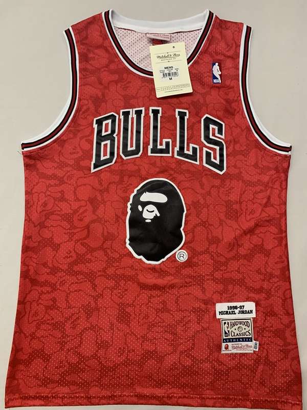 Chicago Bulls 1996/97 Red #23 JORDAN Classics Basketball Jersey (Stitched)